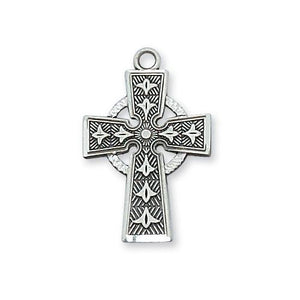 Sterling Silver Celtic Cross Silver No Chain (Style: L8083/T)