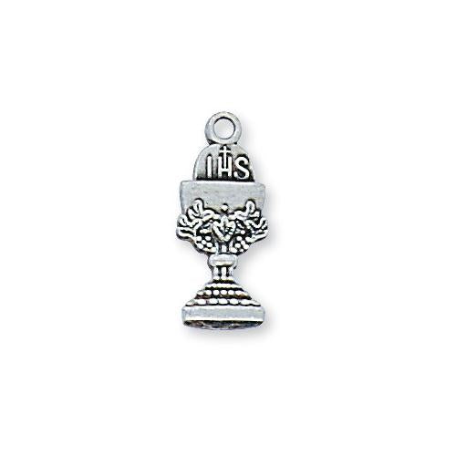 Sterling Silver Chalice 16" Chain and Box (Style: L568)