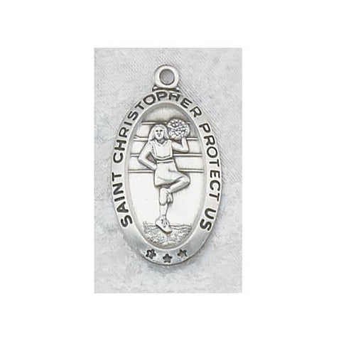 Sterling Silver Cheerleader Medium Chain and Box (Style: L560CL)