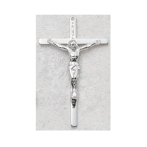 Sterling Silver Crucifix 24" Chain and Box (Style: L9044)