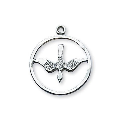 Sterling Silver Holy Spirit 18Silver Chain and Box (Style: L369)