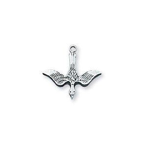 Sterling Silver Holy Spirit 18Silver Chain and Box (Style: L42)