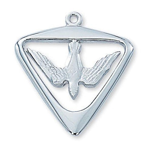 Sterling Silver Holy Spirit 24 Chain and Box (Style: L396)