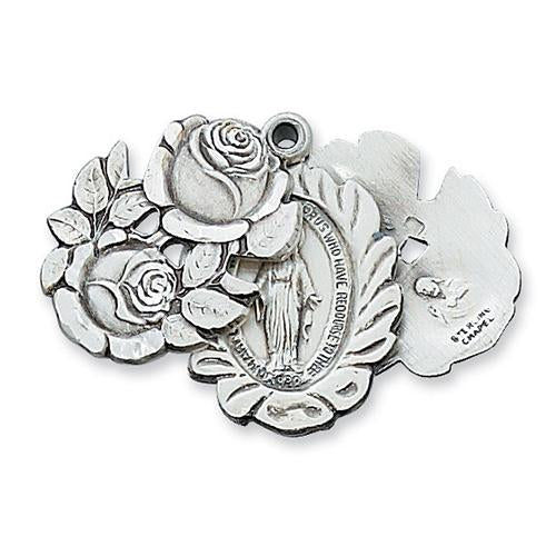 Sterling Silver Miraculous Rosebud No Slide (Style: LM48X/T)