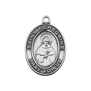 Sterling St. Peregrine Medal (Style: L683PE)